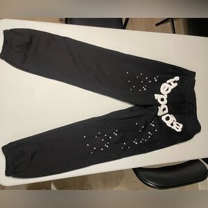 Black Joggers with White Star Design